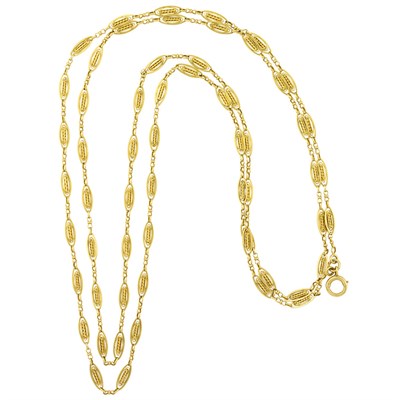 Lot 136 - Long Gold Chain Necklace, France