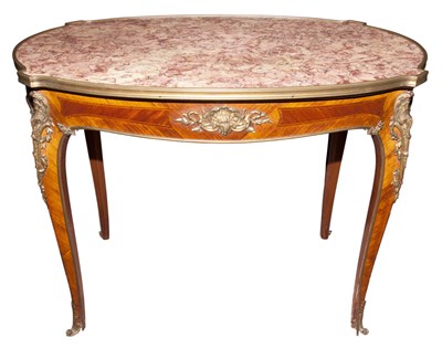 Lot 448 - Louis XV Style Gilt-Bronze Mounted Marble Top...