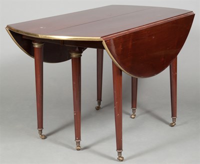 Lot 229 - Directoire Mahogany Dining Table The brass...