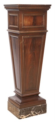 Lot 400 - Wood Pedestal with Portor Marble Base Height...