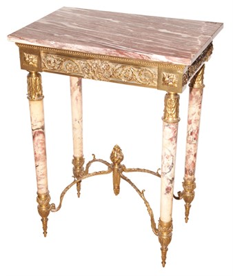 Lot 254 - Napoleon III Style Bronze Mounted Marble Side...