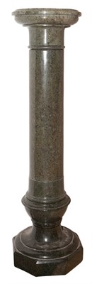 Lot 521 - Green Serpentine Marble Columnar Pedestal...