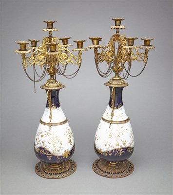 Lot 153 - Pair of Judaica Gilt-Metal Mounted Porcelain...
