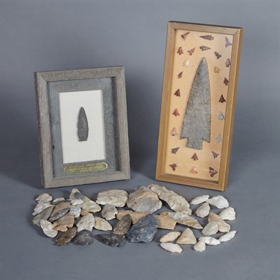 Lot 302 - Group of Native American Flint Arrowheads...