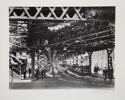 Lot 508 - ABBOTT, BERENICE (1898-1991) [Under the El at...