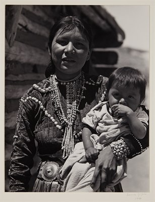Lot 543 - GILPIN, LAURA (1891-1979) Young Navajo mother...
