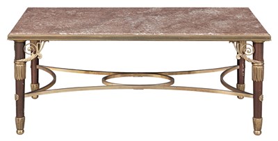 Lot 400 - Empire Style Marble Top Gilt-Bronze and...