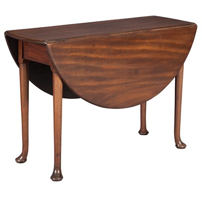 Lot 405 - Transitional George II/III Mahogany Drop-Leaf...