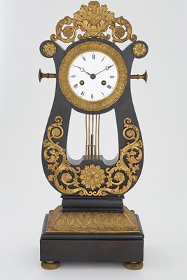 Lot 289 - Restauration Gilt-Metal Mounted Ebonized Wood...