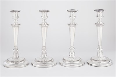 Lot 551 - Set of Four George III Sterling Silver...