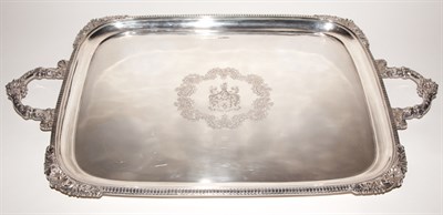 Lot 514 - Edward VII Sterling Silver Two-Handled Tray...