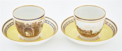 Lot 514 - Pair of Derby Porcelain Tea Bowls Circa 1830...