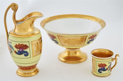 Lot 525 - Continental Empire Style Porcelain Ewer and...