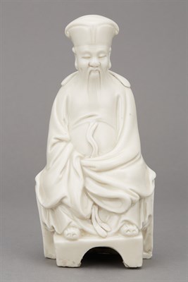 Lot 96 - Chinese Blanc de Chine Figure of a Seated...
