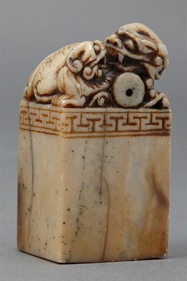 Lot 222 - Chinese Steatite Seal Qing Dynasty Of...