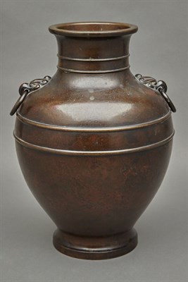 Lot 119 - Chinese Bronze Vase 19th Century Of ovoid...