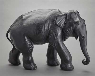 Lot 157 - Japanese Bronze Figure of an Elephant Height...
