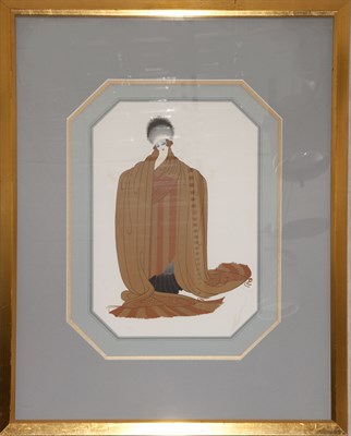 Lot 133 - Erte LIBRA; KING'S FAVORITE Two color...