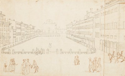 Lot 109 - Attributed to Giuseppe Zocchi The Piazza Santa...