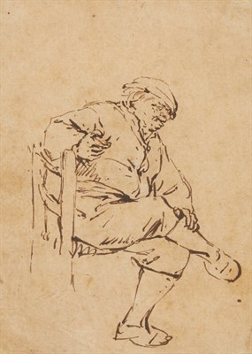 Lot 118 - Attributed to Adriaen van Ostade Seated Man...