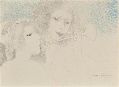 Lot 62 - Marie Laurencin French, 1883-1956 Two Girls...