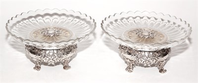 Lot 535 - Pair of Austrian Sterling Silver and Glass...