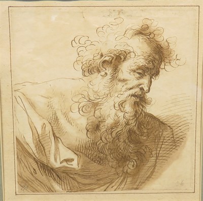 Lot 89 - Attributed to Domenico Piola Bust of an Old...