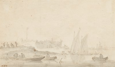 Lot 123 - Attributed to Aelbert Cuyp The Maas at...