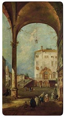 Lot 110 - Manner of Francesco Guardi Venetian Capricco...