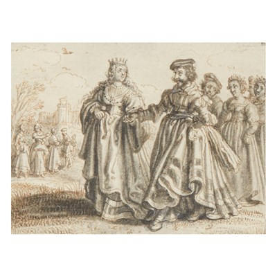 Lot 95 - Attributed to Adriaen van de Venne Elegant...