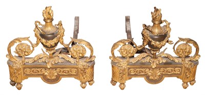Lot 670 - Pair of Louis XVI Style Gilt and...