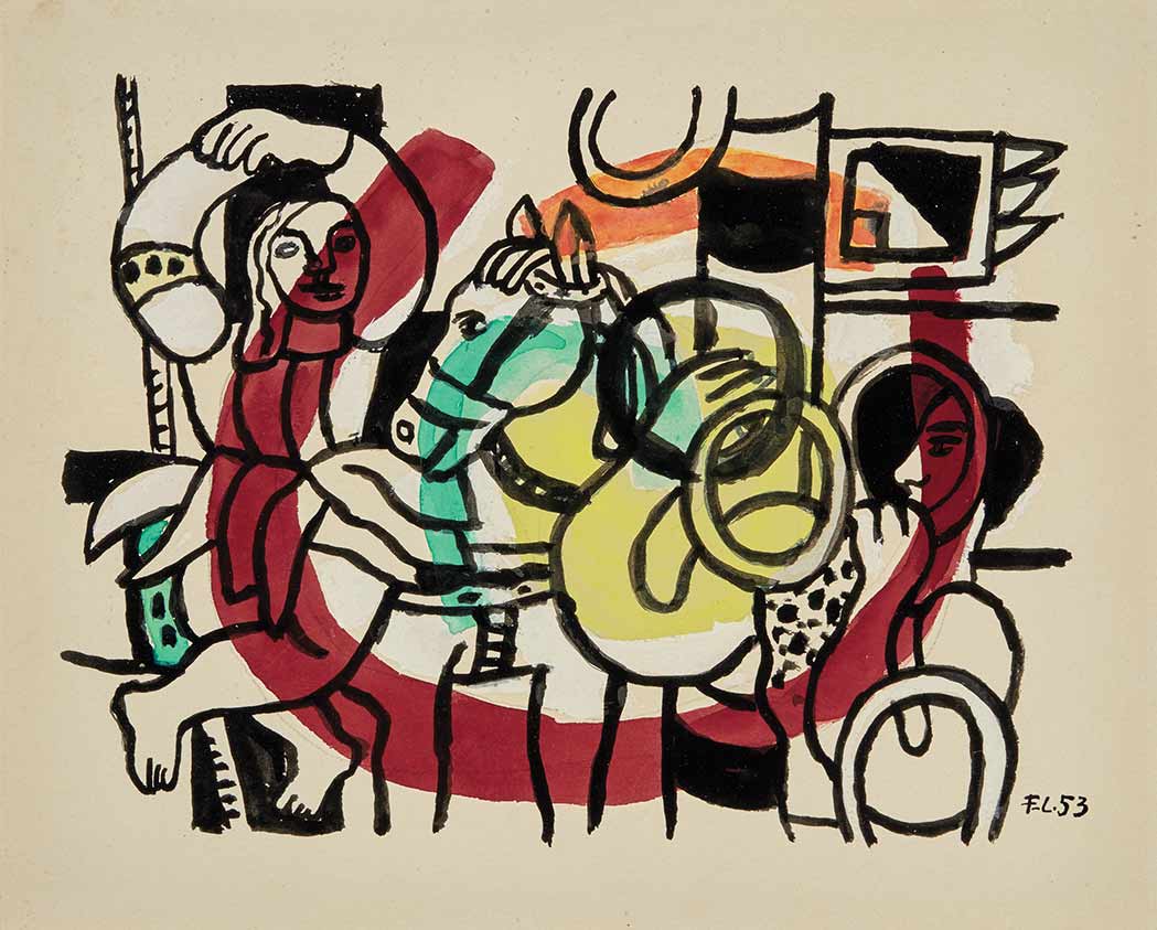 Lot 70 - Fernand Leger French, 1881-1955 Le Jongleur et...