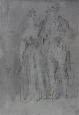 Lot 117 - Constantin Guys French, 1802-1892 Study of a...