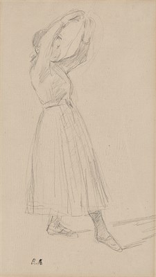 Lot 57 - Berthe Morisot French, 1841-1895 Young Girl...
