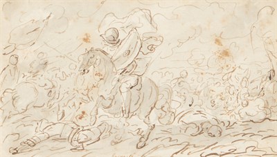 Lot 102 - Joseph Parrocel French, 1646-1704 Battle Scene...