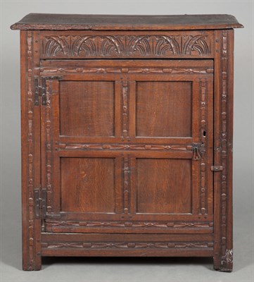 Lot 629 - English Oak Joined Cupboard 17th Century and...