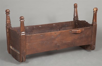 Lot 632 - English Oak Cradle 17th/18th Century The...