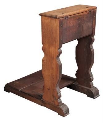 Lot 591 - Oak Prie Dieu Possibly Continental, 17th...