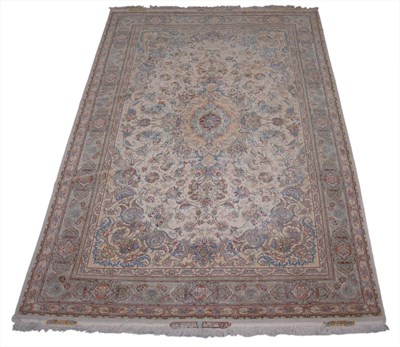 Lot 723 - Kurk Wool and Silk Tabriz Carpet Northwest...