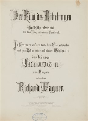 Lot 251 - WAGNER, RICHARD Der Ring des Nibelungen. The...