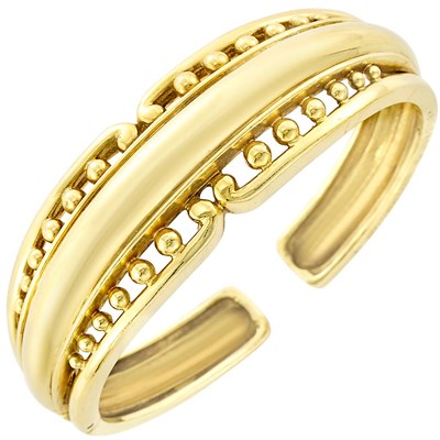 Lot 683 - Gold 'Olympia' Bangle Bracelet, Helen Woodhull