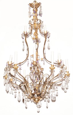 Lot 611 - Louis XV Style Iron and Rock Crystal...