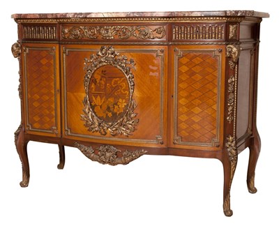 Lot 585 - Transitional Louis XV/XVI Style Parcel Gilt...
