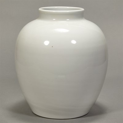 Lot 97 - Chinese White Glazed Porcelain Jar 18th...