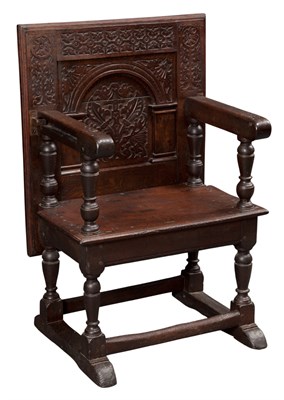 Lot 642 - English Oak Joined Chair-Table First half of...