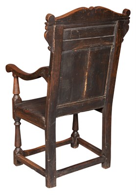Lot 626 - English Oak Joined Armchair Second half of the...