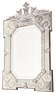 Lot 78 - Venetian Style Mirror Framed Mirror Height 47...