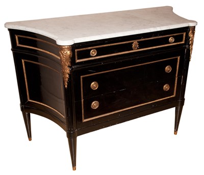 Lot 226 - Louis XVI Style Marble Top Gilt-Metal Mounted...
