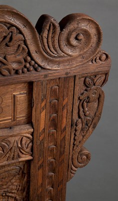Lot 643 - English Oak Joined Armchair Second half of the...
