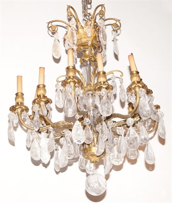 Lot 617 - Regence Style Gilt-Metal and Rock Crystal...